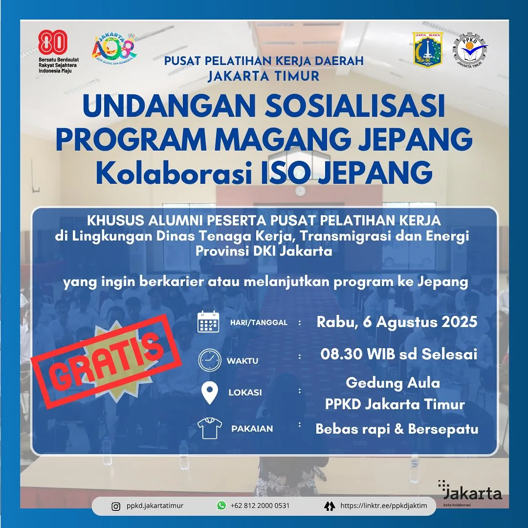UNDANGAN SOSIALISASI PROGRAM MAGANG JEPANG – PPKD KABUPATEN PURBALINGGA
